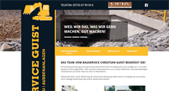 Desktop Screenshot of bauservice-guist.de
