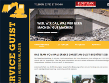 Tablet Screenshot of bauservice-guist.de